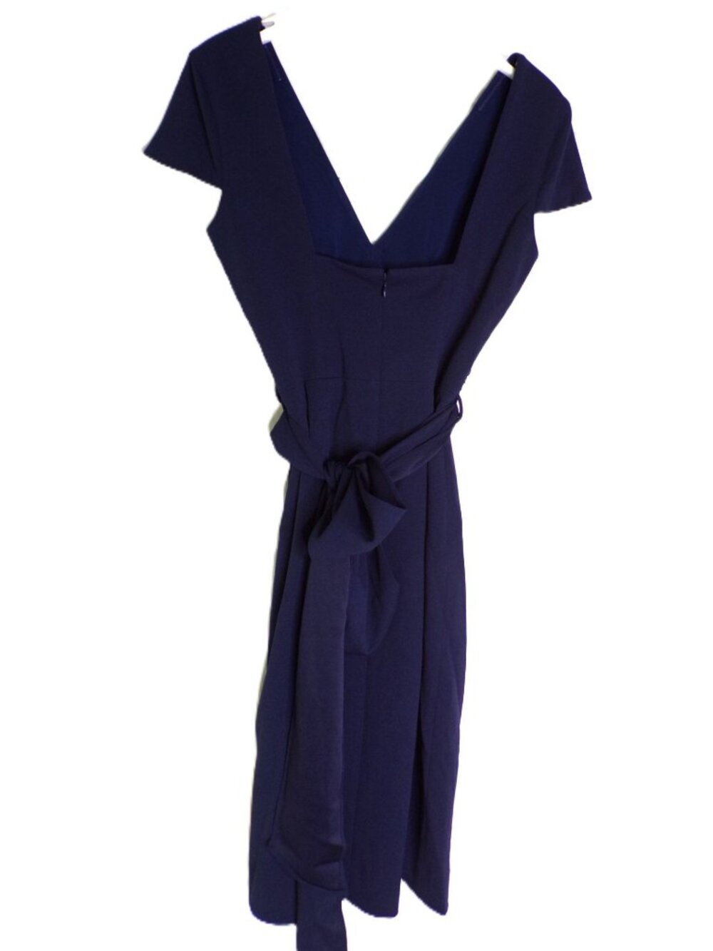 🆕 DRESS THE POPULATION Dana Dress Navy Blue Small 4-6 - Picture 6 of 12